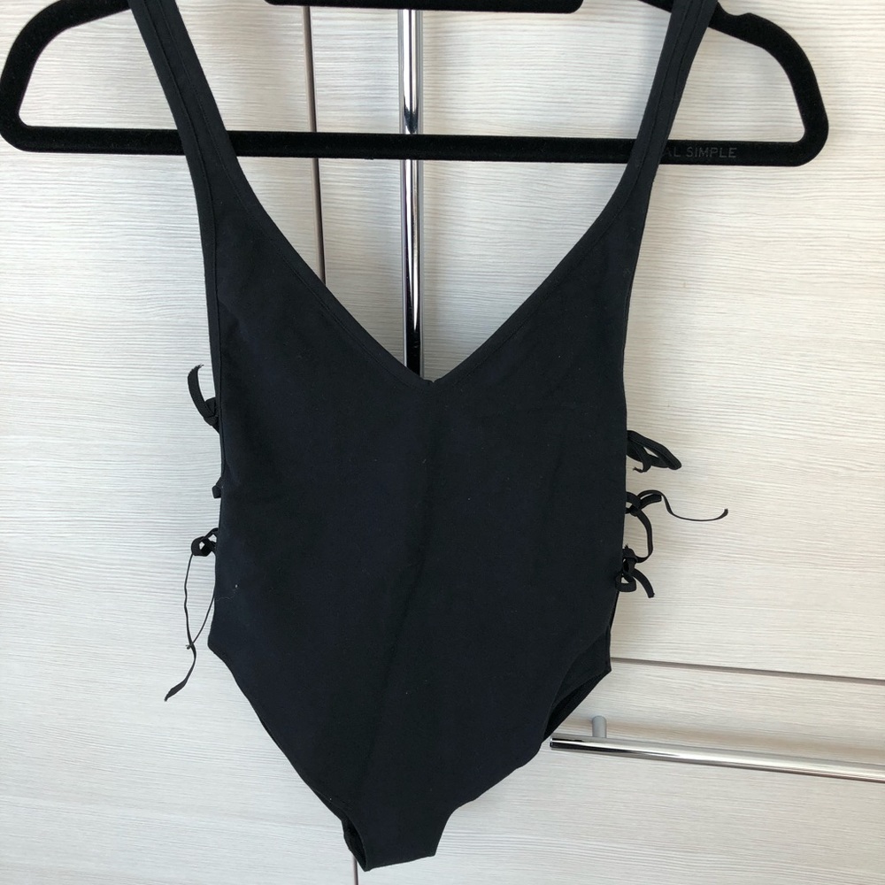 Are You Am I Side Tie Bodysuit - Picture 1 of 2